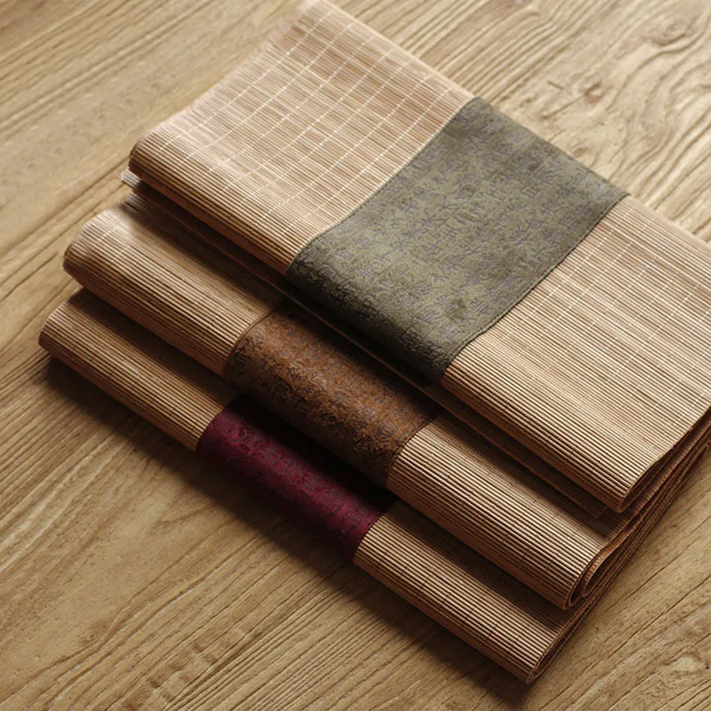 Tapete de Chá de Bambu em Teci - Linen Table Runner avaliação e preço