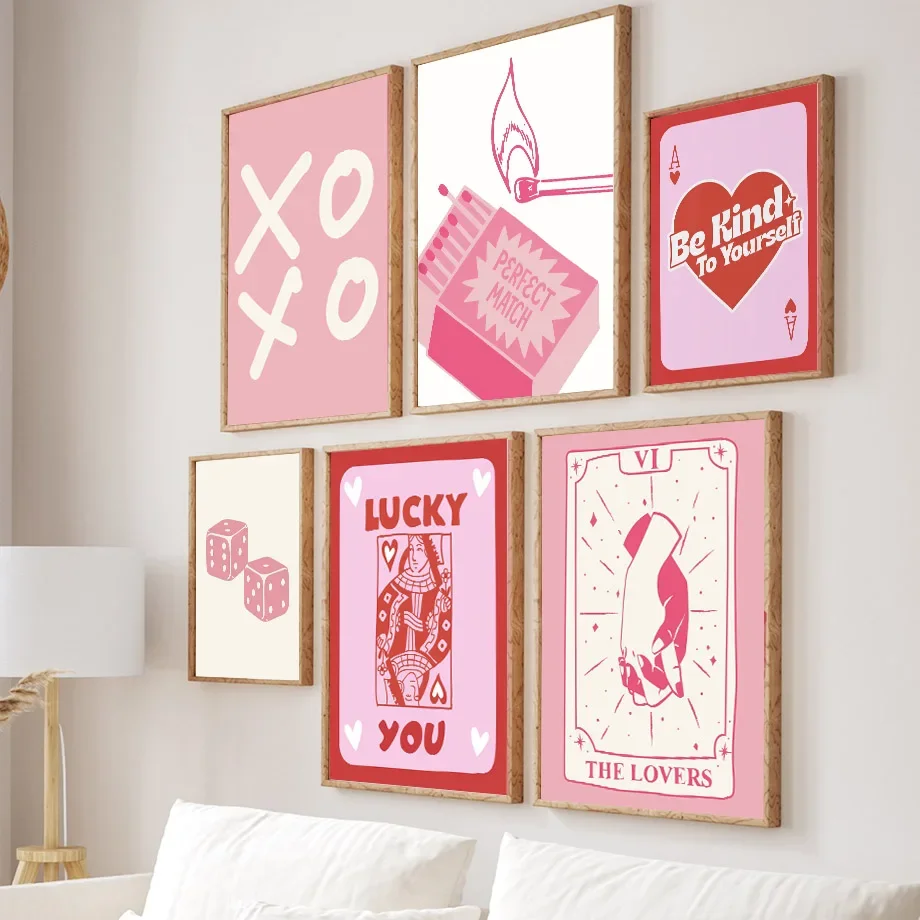 Pôquer da Sorte Rosa, Dados de - Home Decor Y2K avaliação e preço