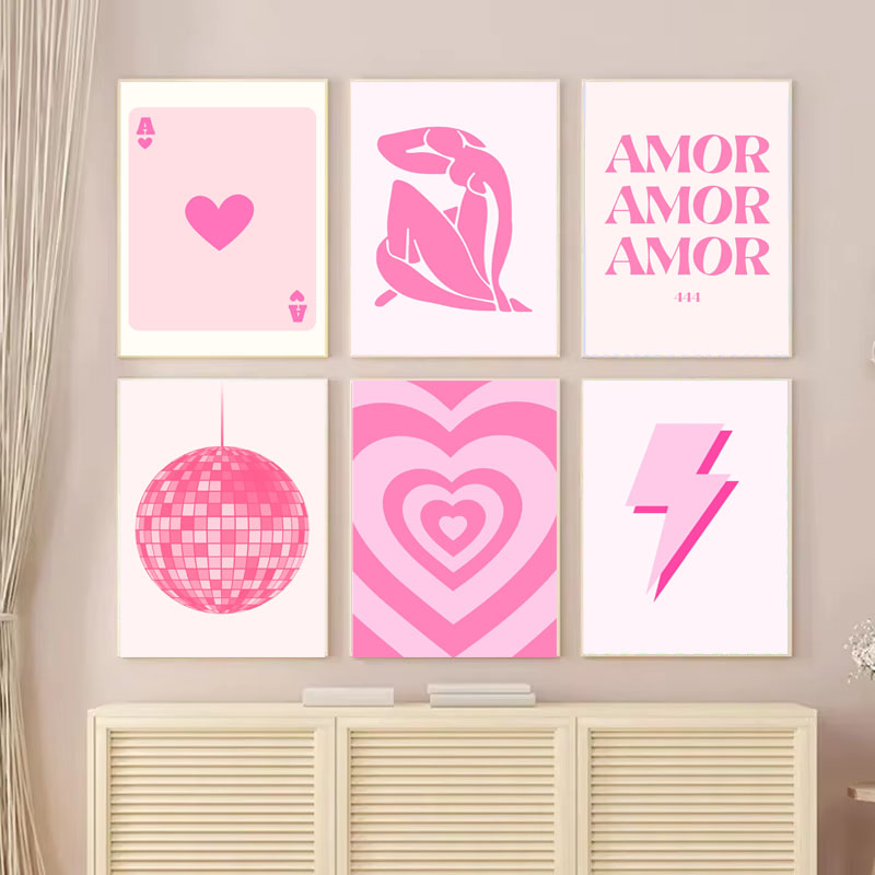 Pintura em Tela 1pc, Pôster Ro - Home Decor Y2K avaliação e preço