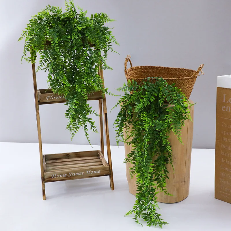 90cm planta artificial videira - Rattan Plant Basket avaliação e preço