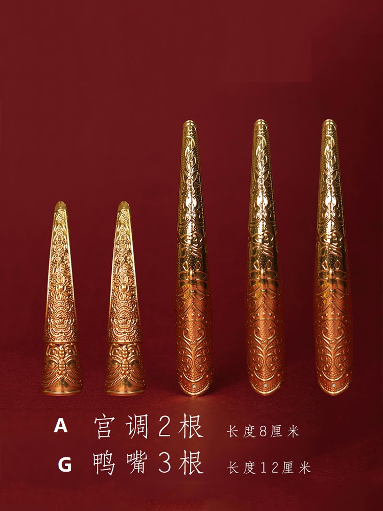 Unhas longas douradas chinesas - Home Decor Indonesia avaliação e preço